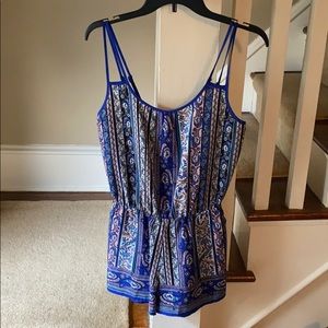 Patterned romper